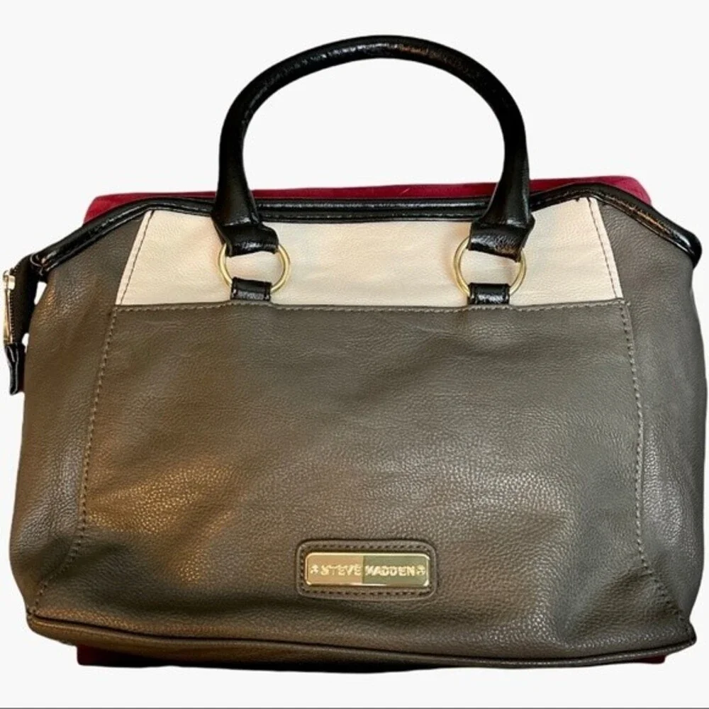 Steve Madden Grey, Black and White Handbag